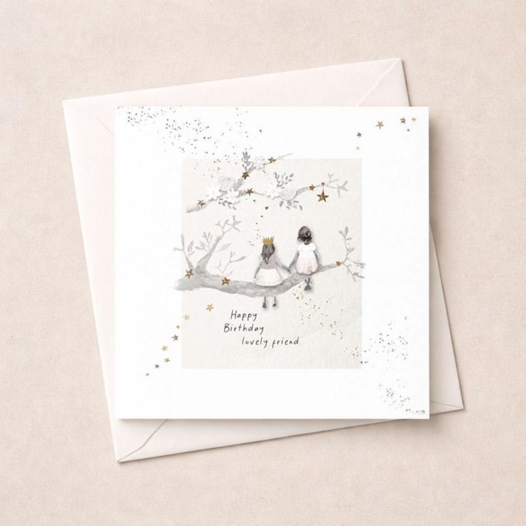 Birthday Card - Friends On A Branch