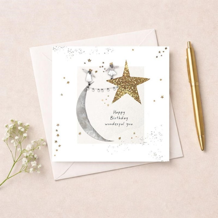 Birthday Card - Moon And Stars