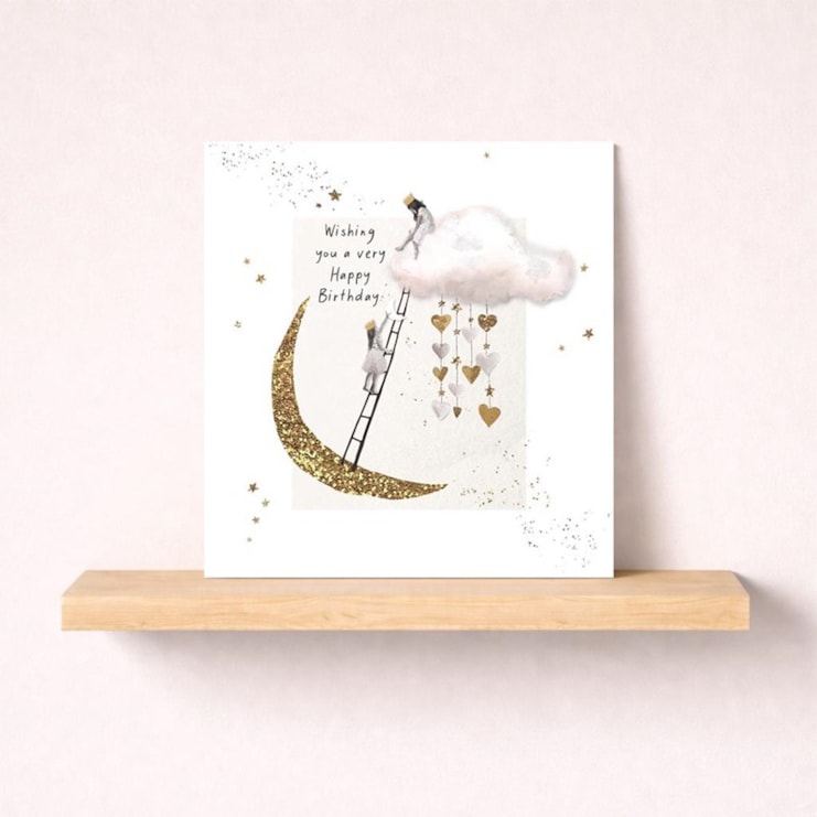 Birthday Card - Moon And Cloud