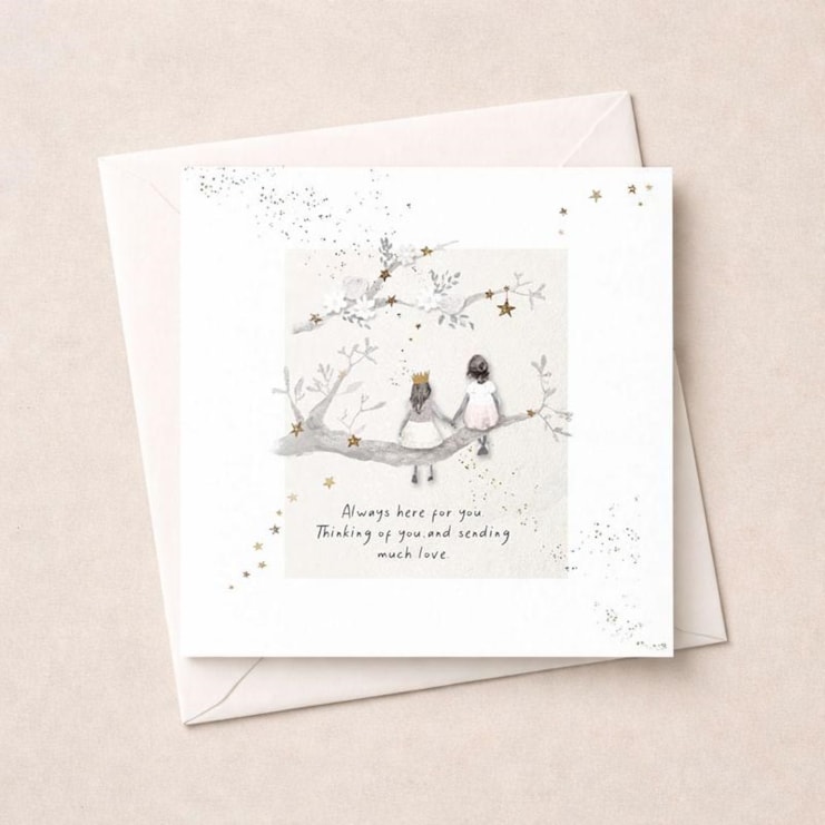 Thinking Of You Card - Girls On A Branch Thinking Of You Card - Girls On A Branch