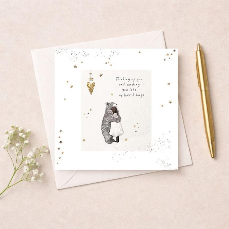 Thinking Of You Card - Love And Hugs