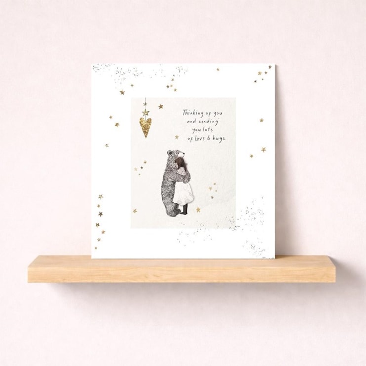 Thinking Of You Card - Love And Hugs Thinking Of You Card - Love And Hugs