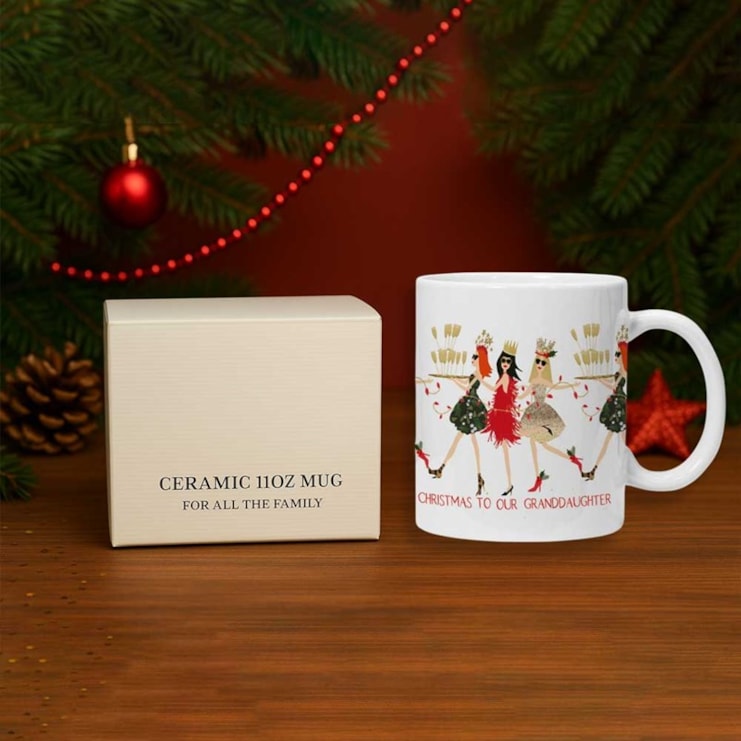 Personalised Christmas Mug - Champagne Celebrations