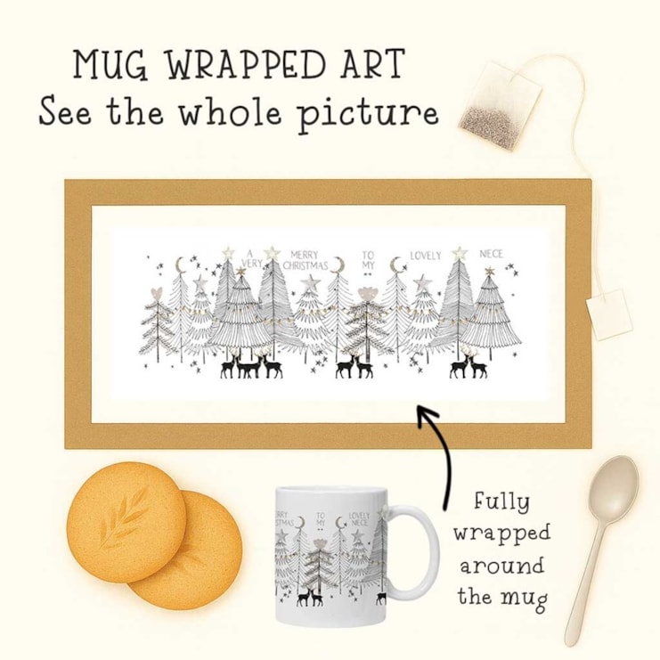 Personalised Christmas Mug - Christmas Forest With Reindeer