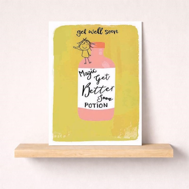 Get Well Soon Card - Magic Get Better Soon Potion Get Well Soon Card - Magic Get Better Soon Potion
