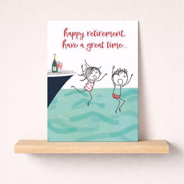 Retirement Card - Happy Retirement Dip In The Sea