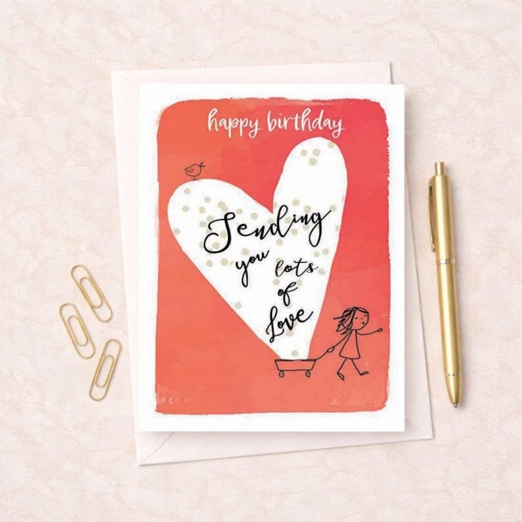 Birthday Card - Sending You Lots Of Love