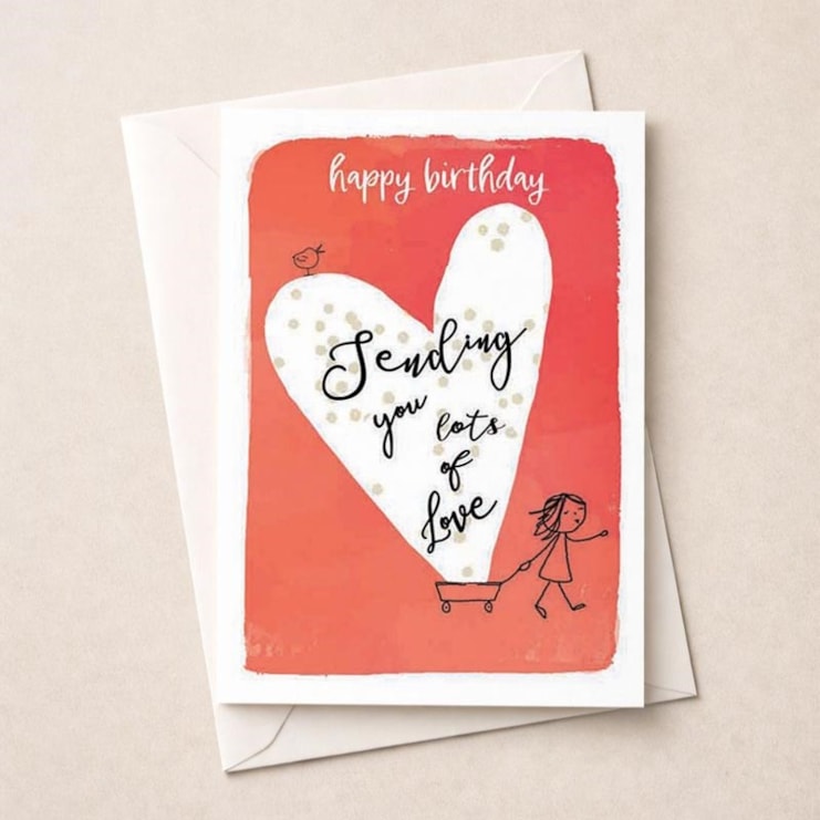 Birthday Card - Sending You Lots Of Love