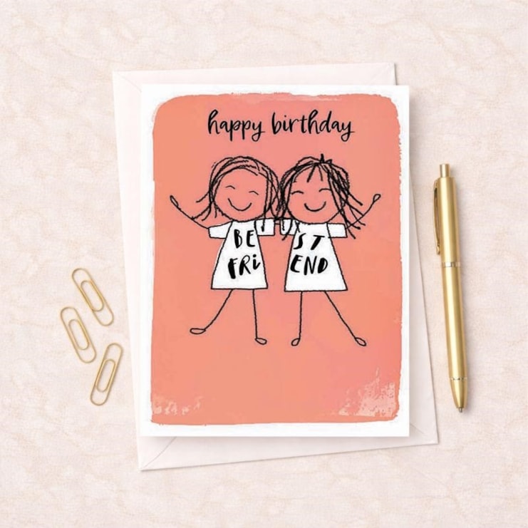 Friendship Card - Happy Birthday Best Friend