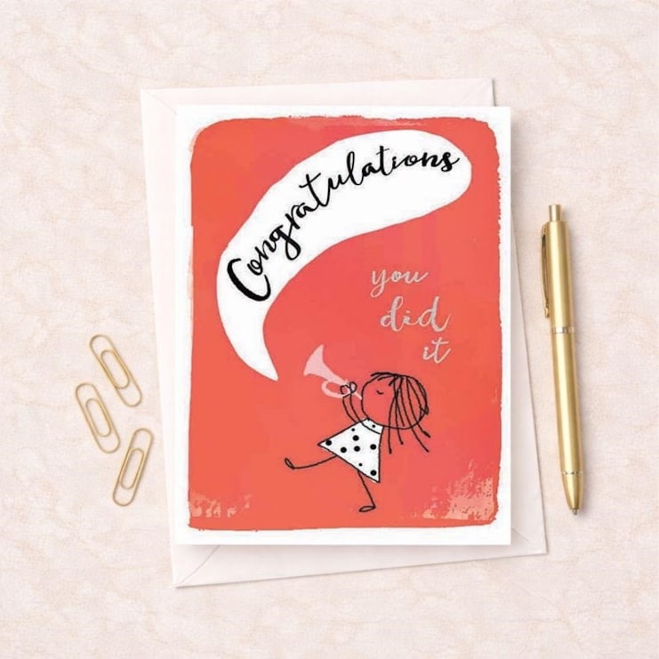 Congratulations Card - Congratulations You Did It