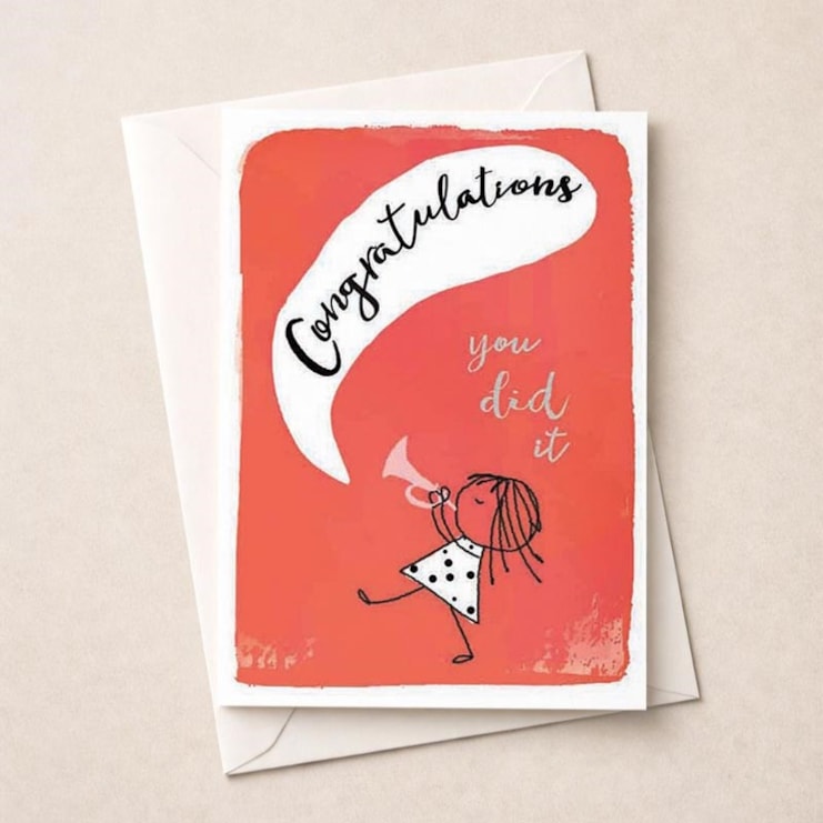 Congratulations Card - Congratulations You Did It
