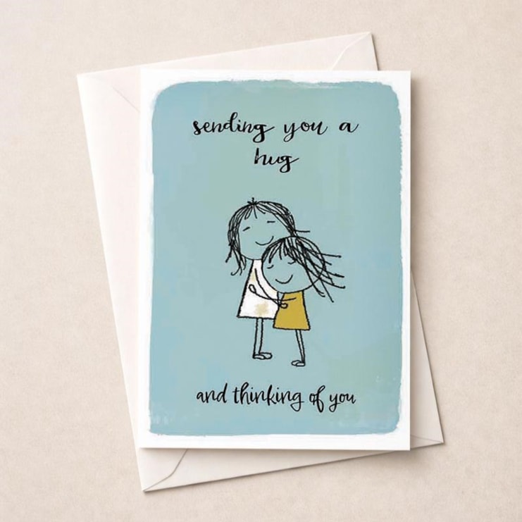 Thinking Of You Card - Sending You A Hug Thinking Of You Card - Sending You A Hug