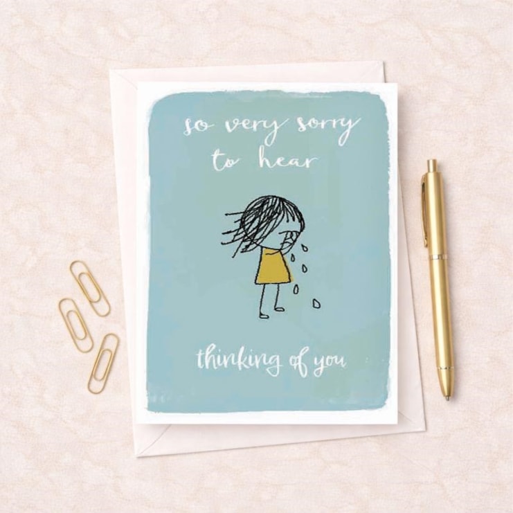 Thinking Of You Card - So Very Sorry To Hear