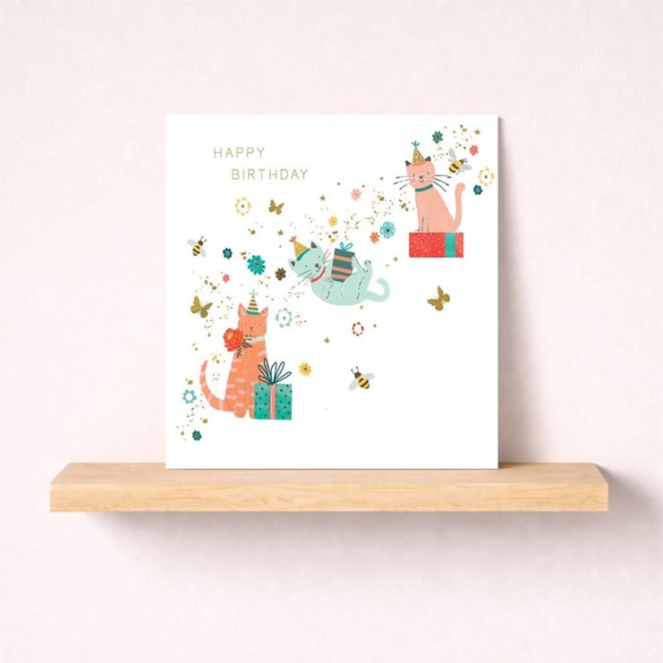 Birthday Card - Cute Cats