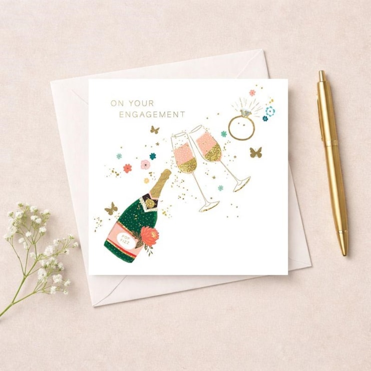 Engagement Card - Champagne Engagement Card - Champagne