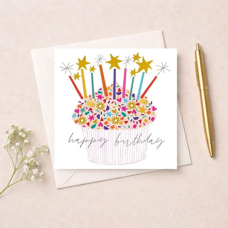Birthday Card - Birthday Cupcake