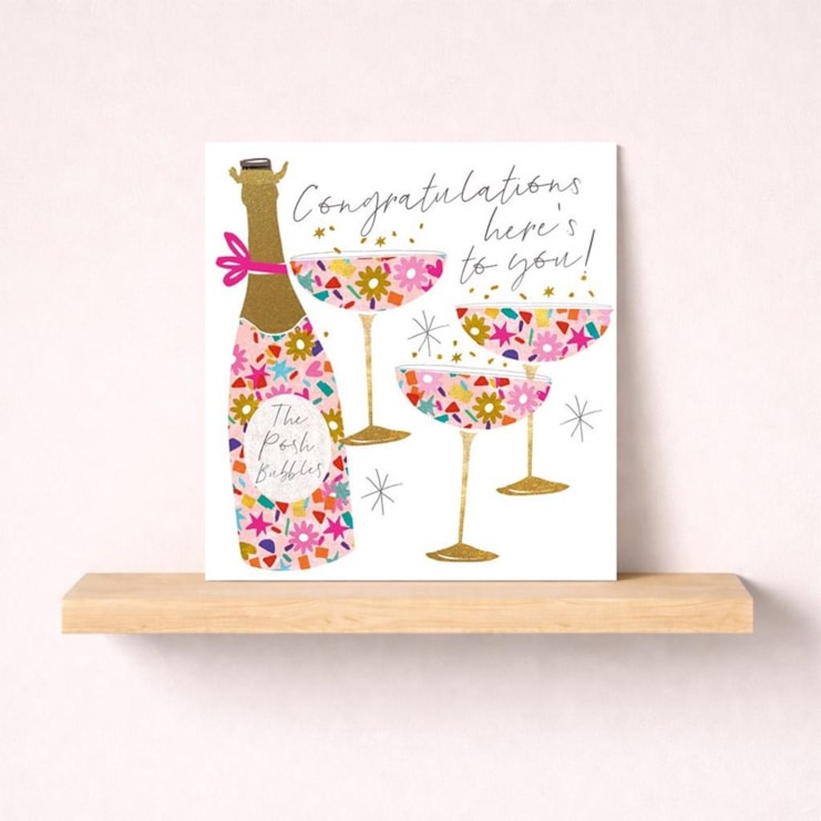 Congratulations Card - Champagne Toast Congratulations Card - Champagne Toast