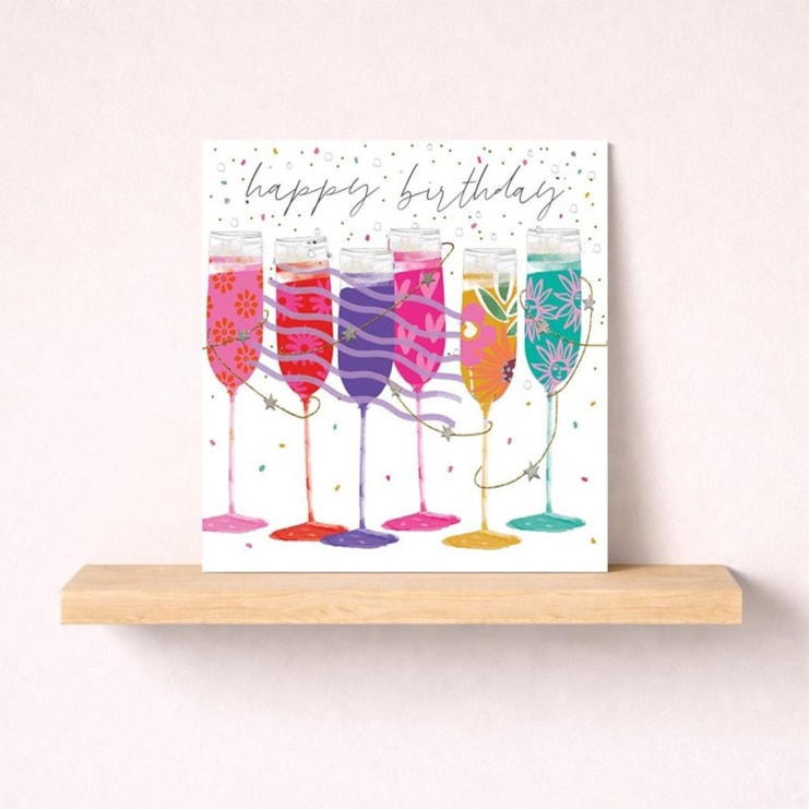Birthday Card - Birthday Champagne