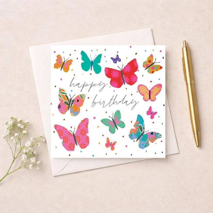 Birthday Card - Birthday Butterlies