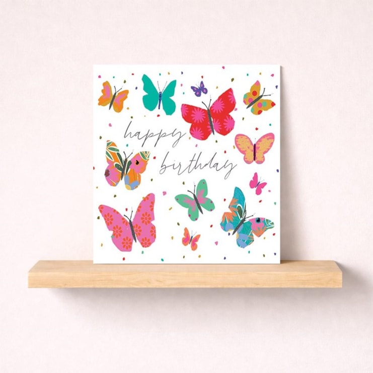 Birthday Card - Birthday Butterlies