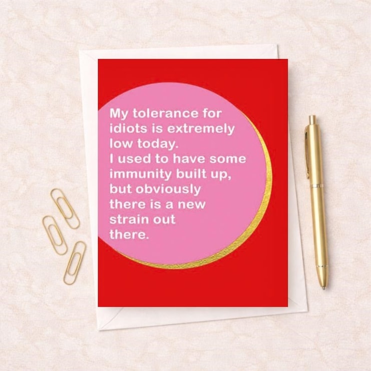 Open Card - Tolerance For Idiots