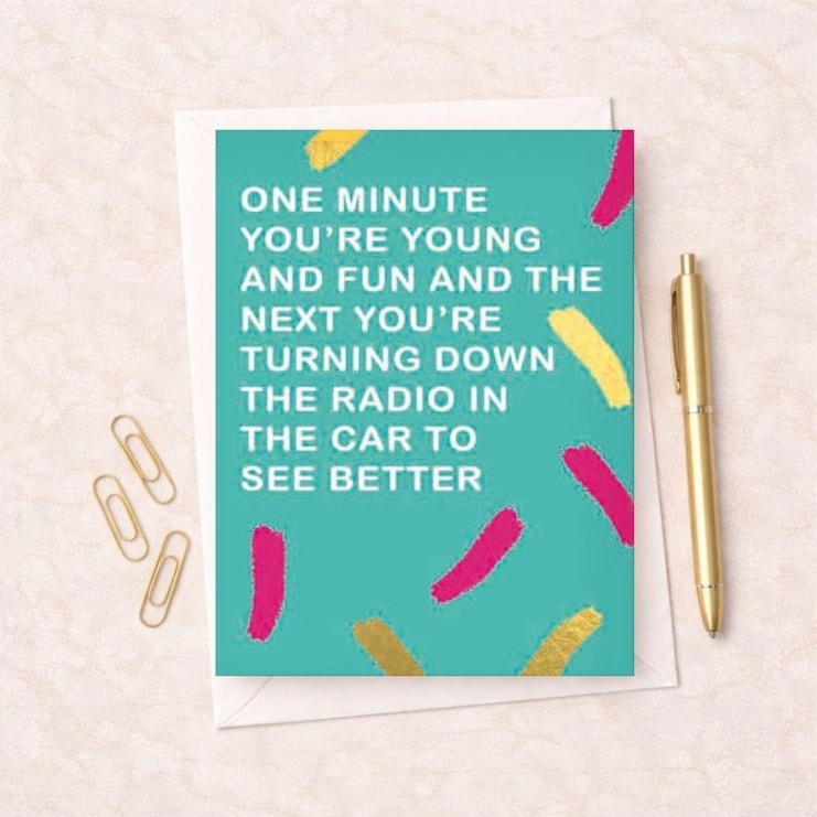 Open Card - One Minute You're Young And Fun