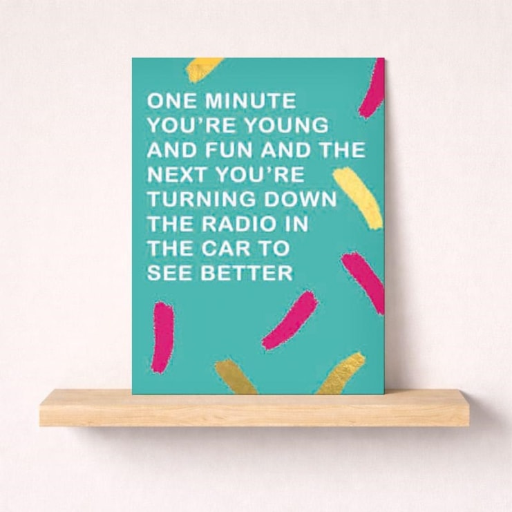 Open Card - One Minute You're Young And Fun