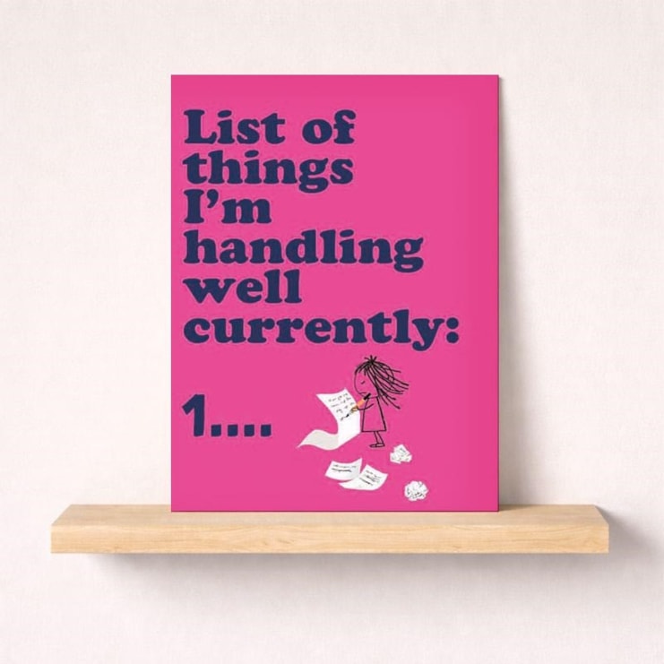 Open Card - List Of Things I'm Handling Well Open Card - List Of Things I'm Handling Well