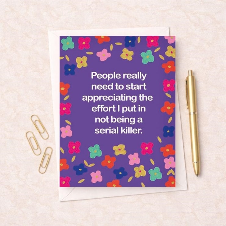Open Card - Not Being A Serial Killer