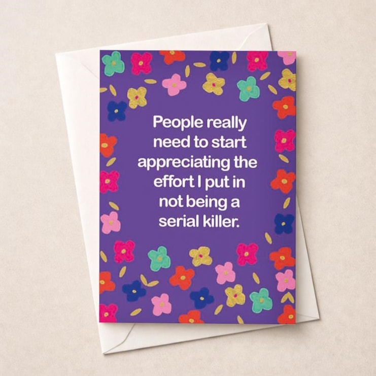 Open Card - Not Being A Serial Killer