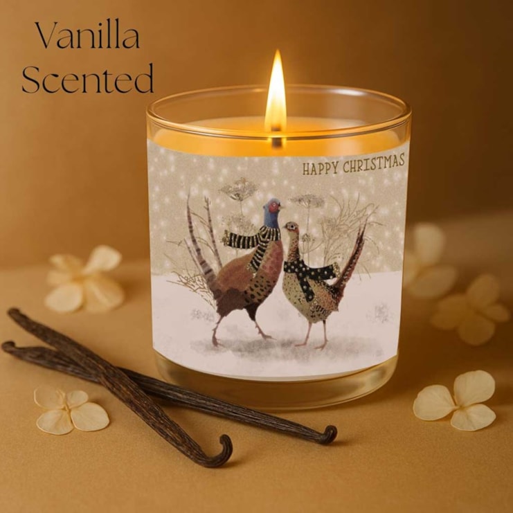 Vanilla Scented Christmas Candle - Reindeer & Christmas Trees Vanilla Scented Christmas Candle - Reindeer & Christmas Trees