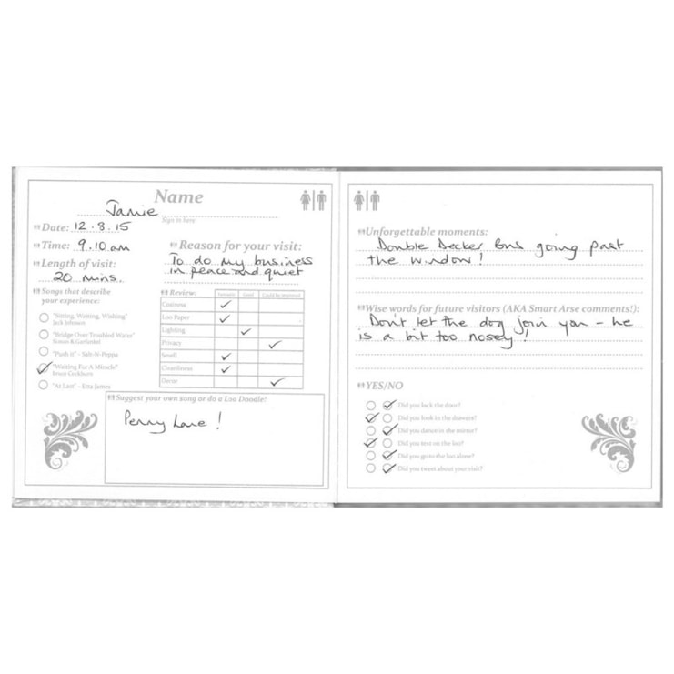 Visitors Book for the Loo | A Present Finder Exclusive! Visitors Book for the Loo | A Present Finder Exclusive!