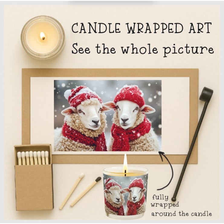 Vanilla Scented Christmas Candle - Sheep Vanilla Scented Christmas Candle - Sheep