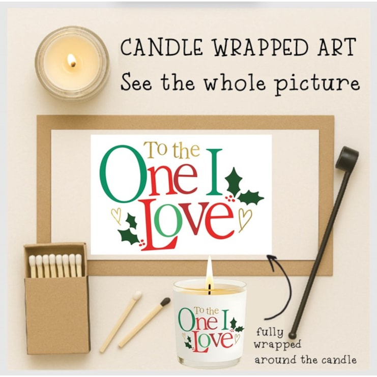 Vanilla Scented Christmas Candle - To The One I Love Vanilla Scented Christmas Candle - To The One I Love