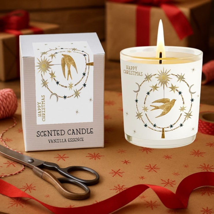 Vanilla Scented Christmas Candle - Dove Vanilla Scented Christmas Candle - Dove