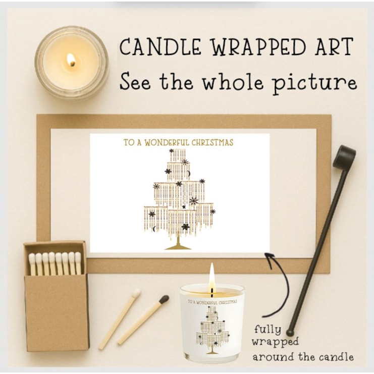 Vanilla Scented Christmas Candle - To A Wonderful Christmas Vanilla Scented Christmas Candle - To A Wonderful Christmas