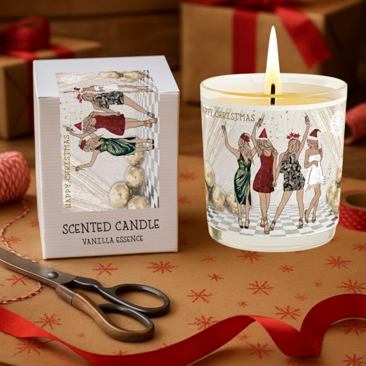 Vanilla Scented Christmas Candle - Dancing Queens Vanilla Scented Christmas Candle - Dancing Queens