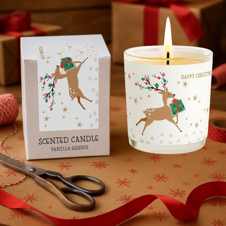 Vanilla Scented Christmas Candle - Reindeer Vanilla Scented Christmas Candle - Reindeer