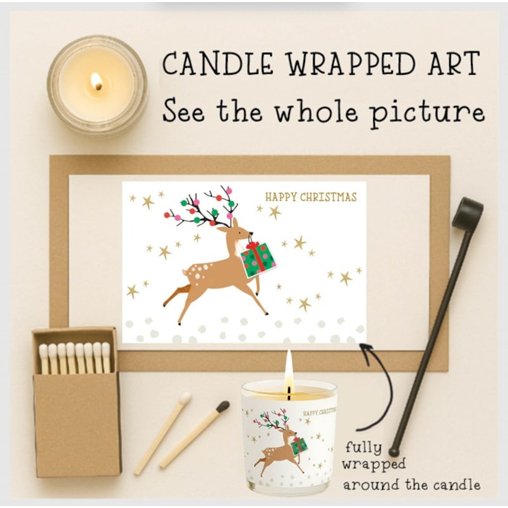 Vanilla Scented Christmas Candle - Reindeer Vanilla Scented Christmas Candle - Reindeer