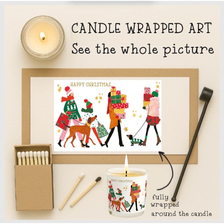 Vanilla Scented Christmas Candle - Christmas Shopping Vanilla Scented Christmas Candle - Christmas Shopping