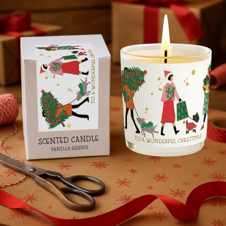 Vanilla Scented Christmas Candle - Christmas Shopping