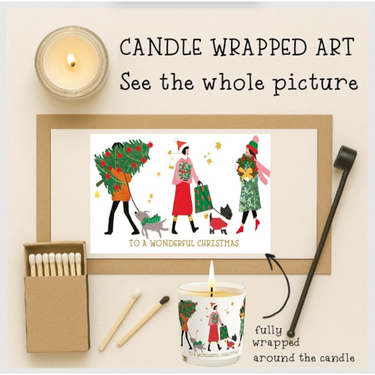 Vanilla Scented Christmas Candle - Christmas Shopping Vanilla Scented Christmas Candle - Christmas Shopping