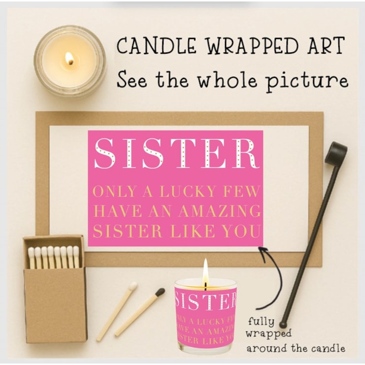 Vanilla Scented Christmas Candle - Sister Like You