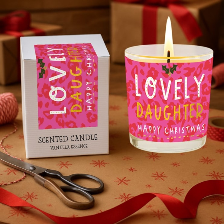Vanilla Scented Christmas Candle - Lovely Daughter