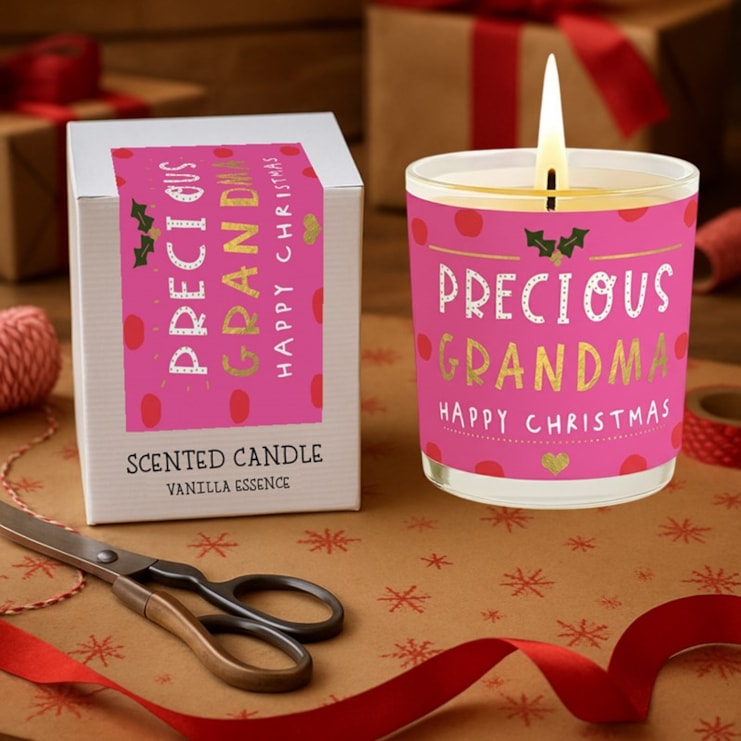 Vanilla Scented Christmas Candle - Precious Grandma