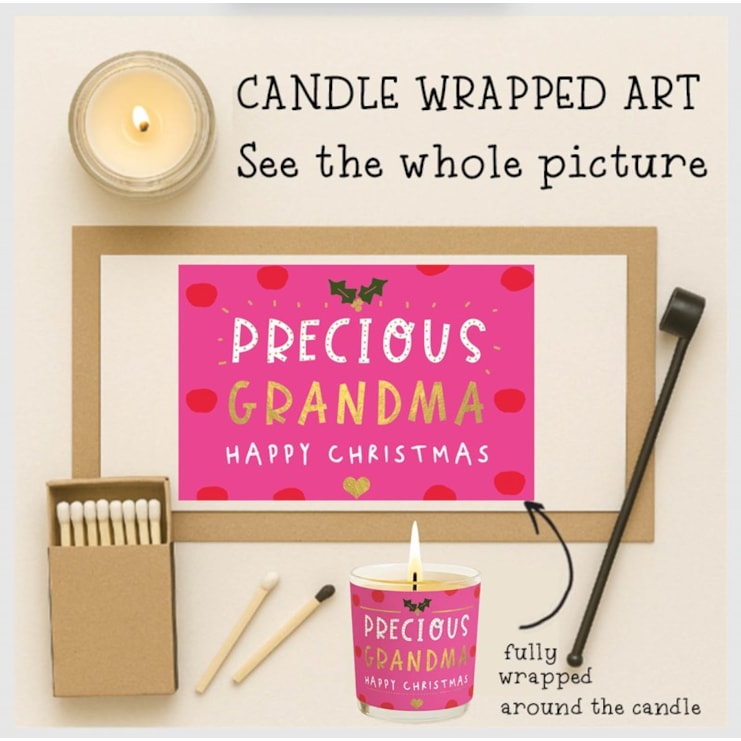 Vanilla Scented Christmas Candle - Precious Grandma Vanilla Scented Christmas Candle - Precious Grandma