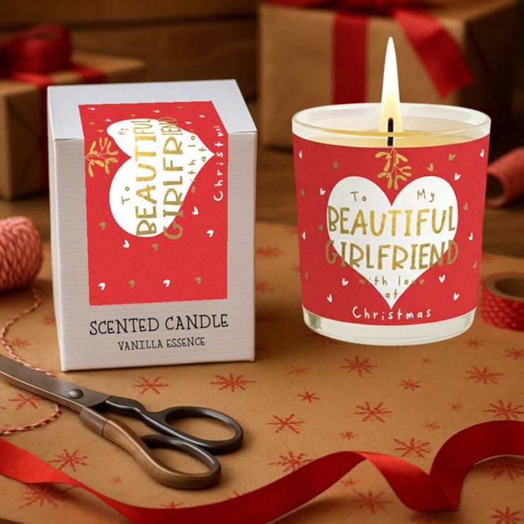 Vanilla Scented Christmas Candle - To My Beautiful Girlfriend Vanilla Scented Christmas Candle - To My Beautiful Girlfriend