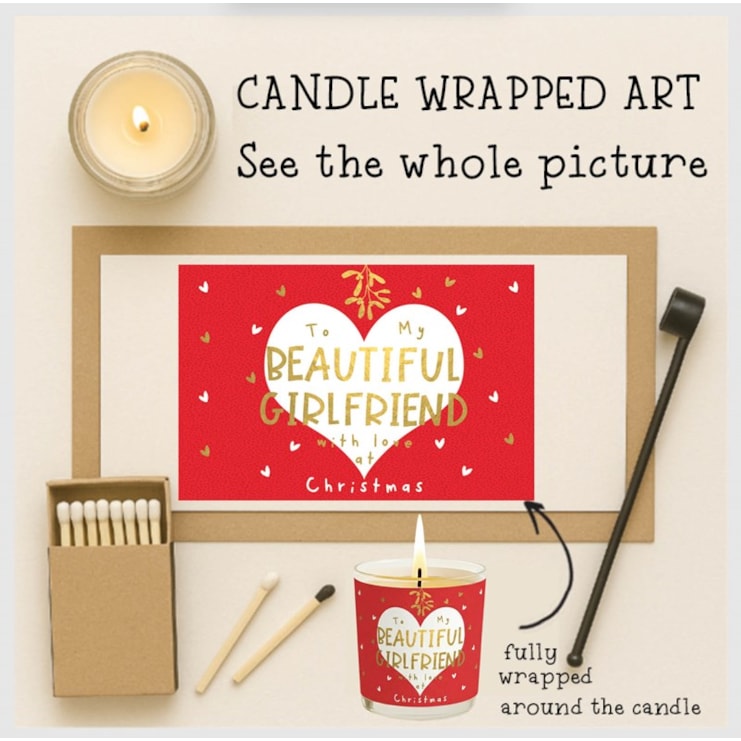 Vanilla Scented Christmas Candle - To My Beautiful Girlfriend Vanilla Scented Christmas Candle - To My Beautiful Girlfriend