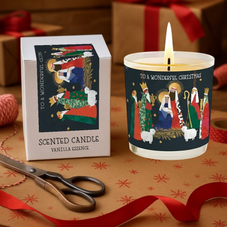 Vanilla Scented Christmas Candle - Navity Scene Vanilla Scented Christmas Candle - Navity Scene