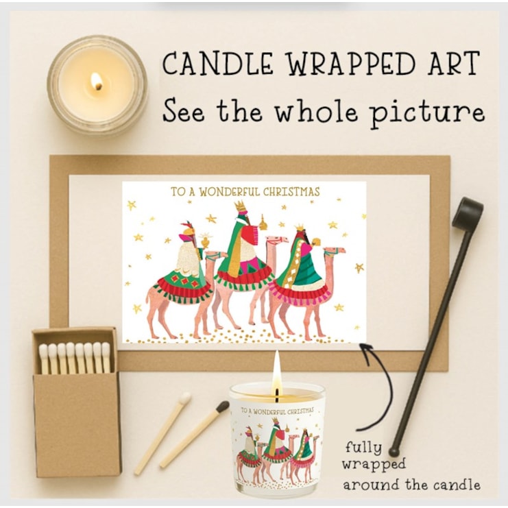 Vanilla Scented Christmas Candle - The Three Kings